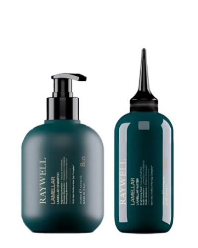 Набір Raywell BIO Lamellar ламелярні шампунь і вода інтенсивного блиску та зволоження волосся (RR601/RR603), 275+200 мл