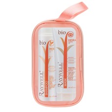 Жіночий подарунковий набір Raywell Bio Hidra шампунь та маска для зволоження волосся 2х250 мл у косметичці